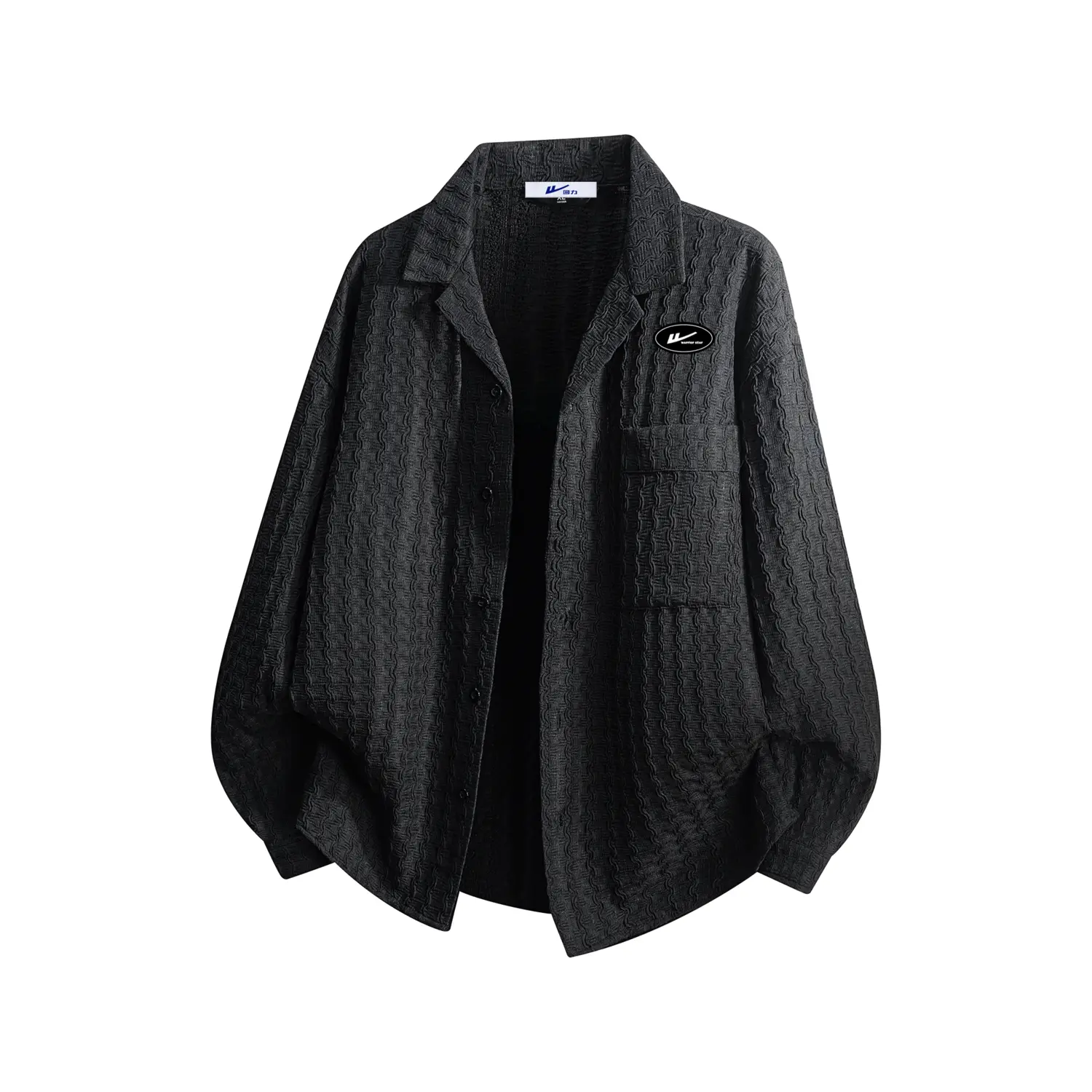 Рубашка Unisex Lapel Moderate Others WARRIOR, черный (diy badge)
Рубашка Unisex Lapel Moderate Others WARRIOR, черный (diy badge)