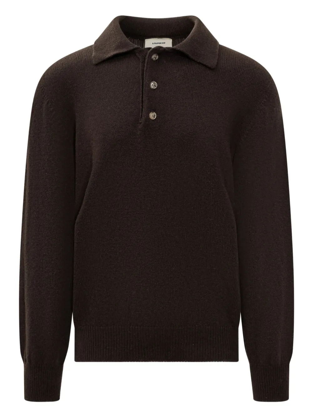 Трикотажная рубашка поло с длинными рукавами A Paper Kid, коричневый
Трикотажная рубашка поло с длинными рукавами A Paper Kid, коричневый