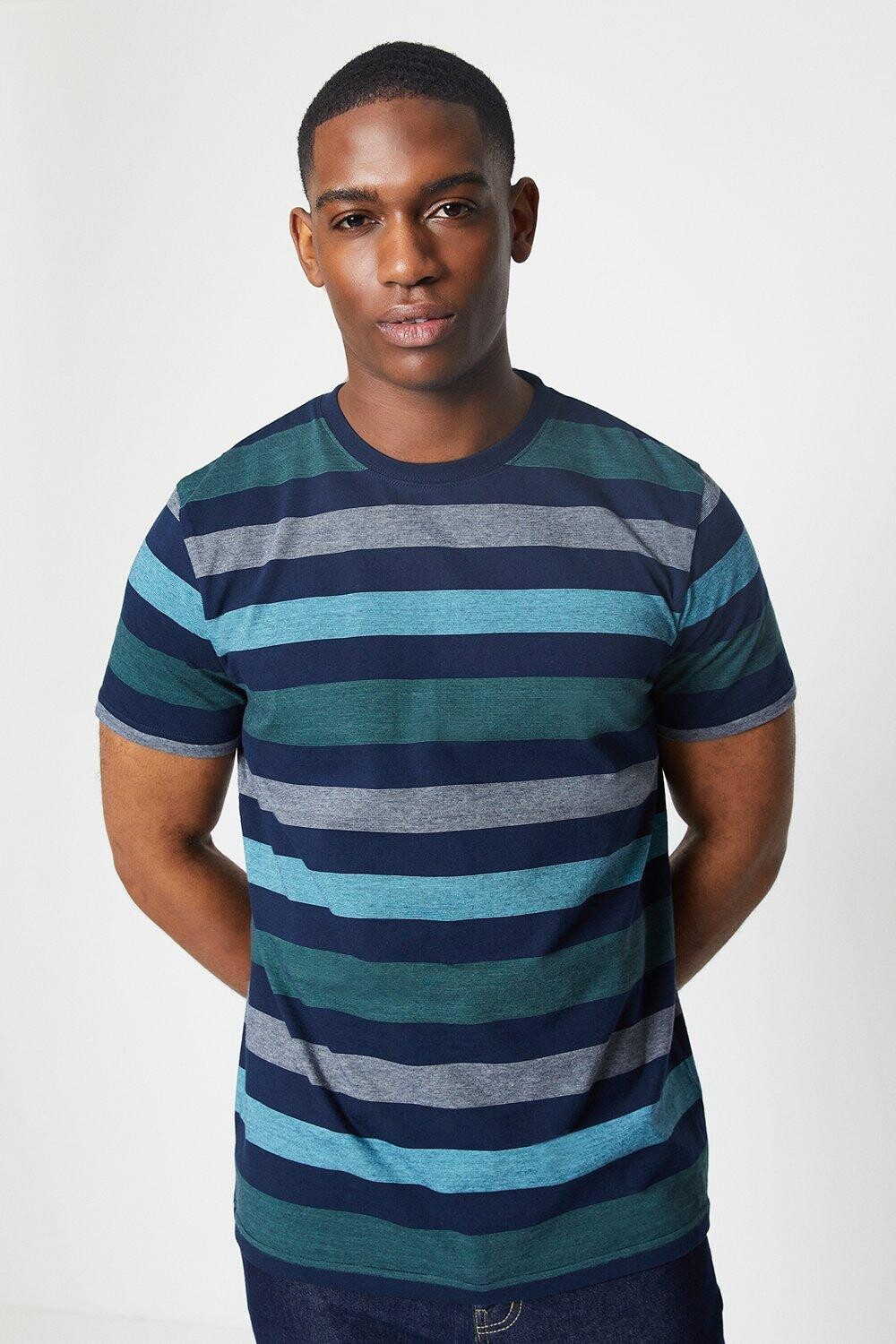 Тройник в полоску с фидерным блоком Debenhams, темно-синий
Тройник в полоску с фидерным блоком Debenhams, темно-синий