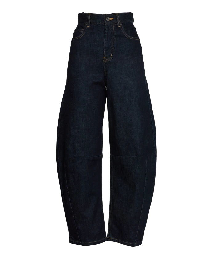 Джинсы с высокой талией, цвета индиго, с широкими штанинами Self Portrait, синий
Джинсы с высокой талией, цвета индиго, с широкими штанинами Self Portrait, синий