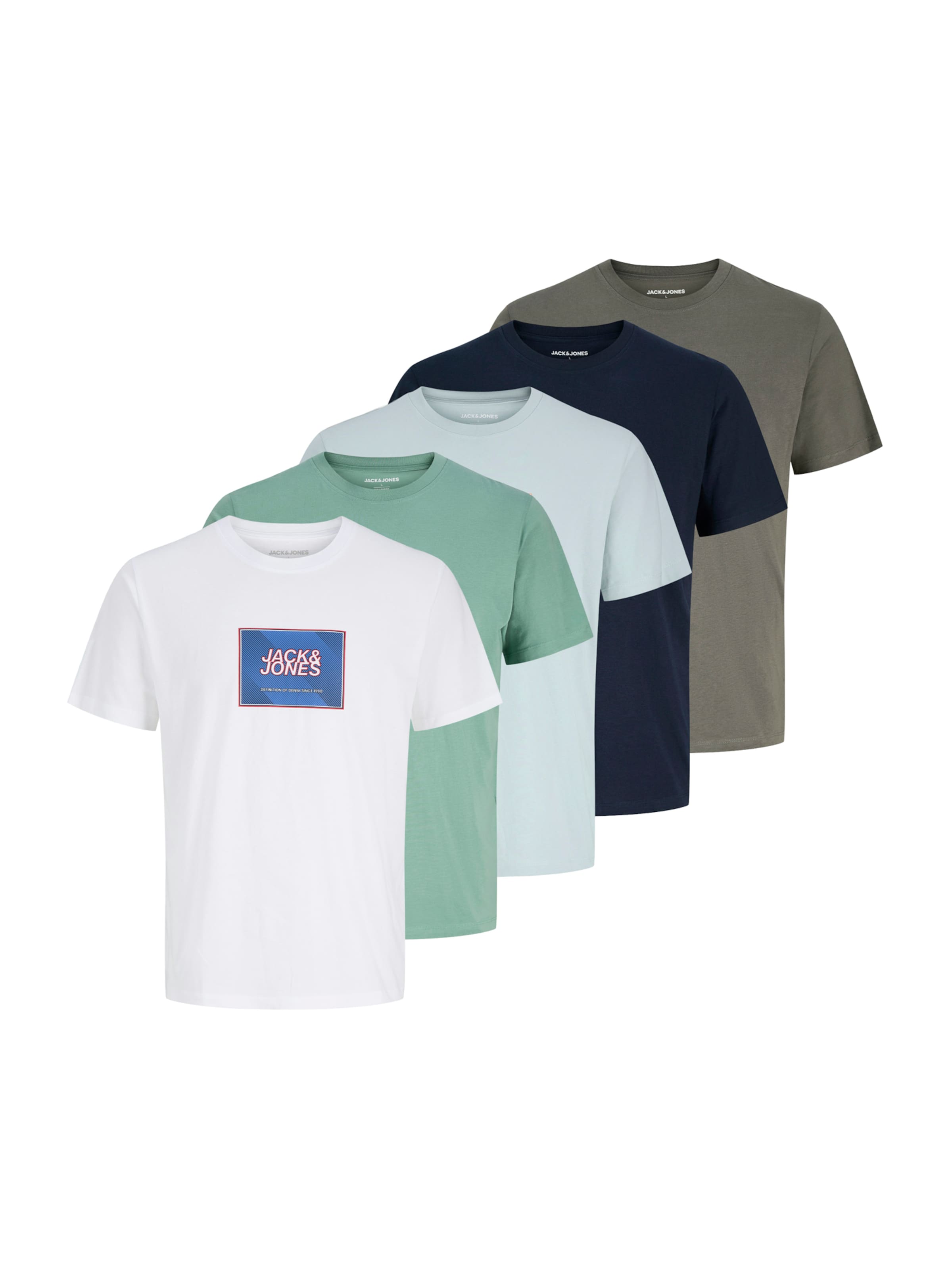 JACK & JONES Футболка 'JJRAIN' в синем, голубом, сером, зеленом, белом цветах
JACK & JONES Футболка 'JJRAIN' в синем, голубом, сером, зеленом, белом цветах