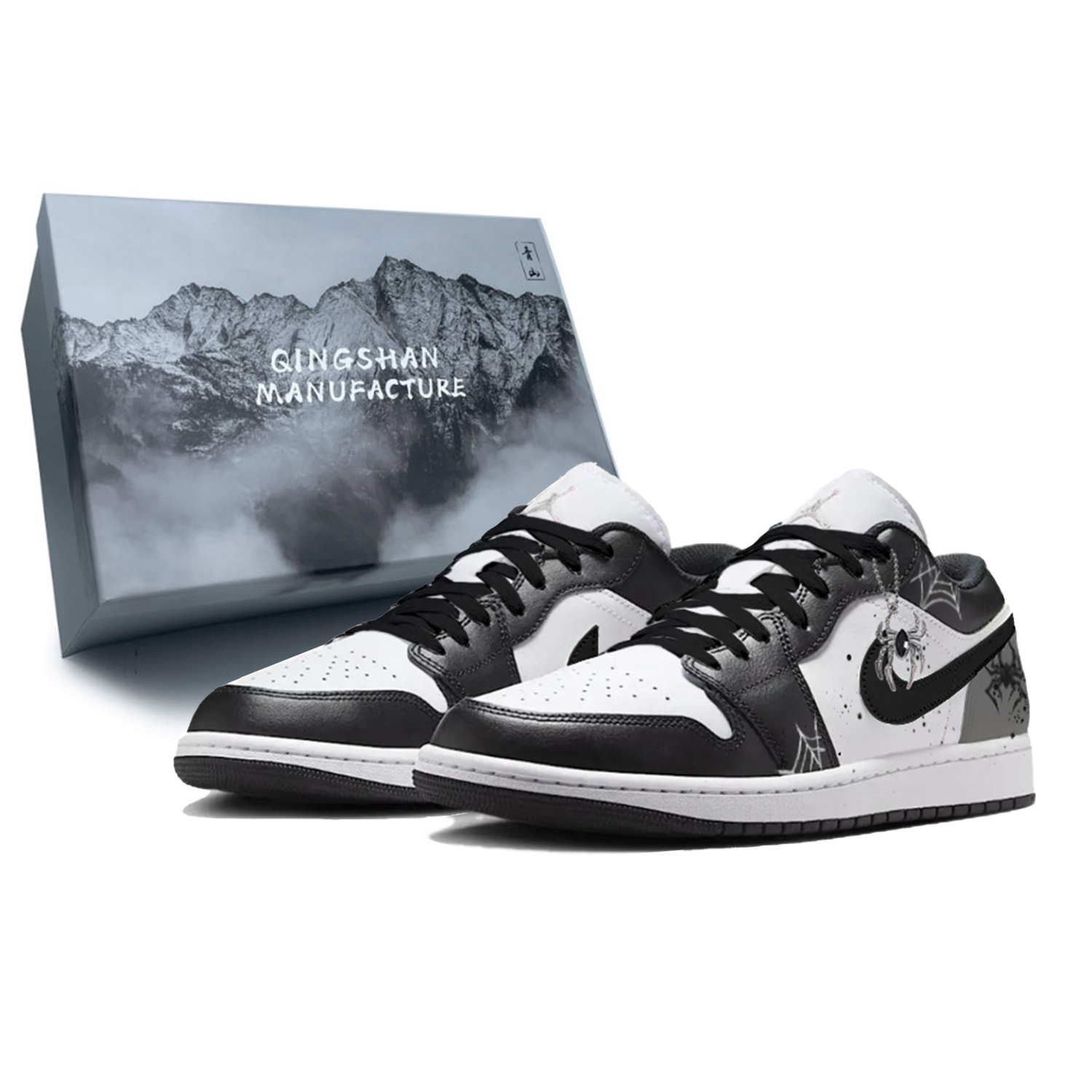 Jordan Кроссовки Air 1 Spider Web Box устойчивые к истиранию мужские низкие винтажные баскетбольные черно-серые, цвет Black Gray
Jordan Кроссовки Air 1 Spider Web Box устойчивые к истиранию мужские низкие винтажные баскетбольные черно-серые, цвет Black Gray