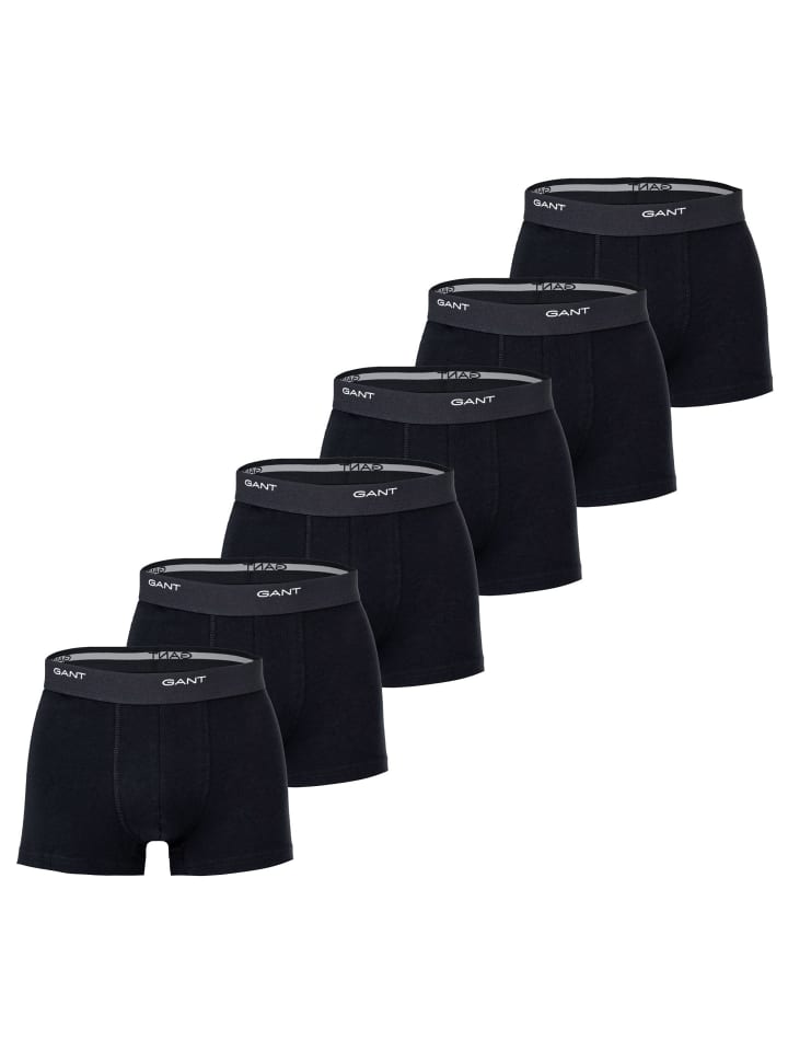 Gant Комплект из 6 боксерских трусов черного цвета
Gant Комплект из 6 боксерских трусов черного цвета