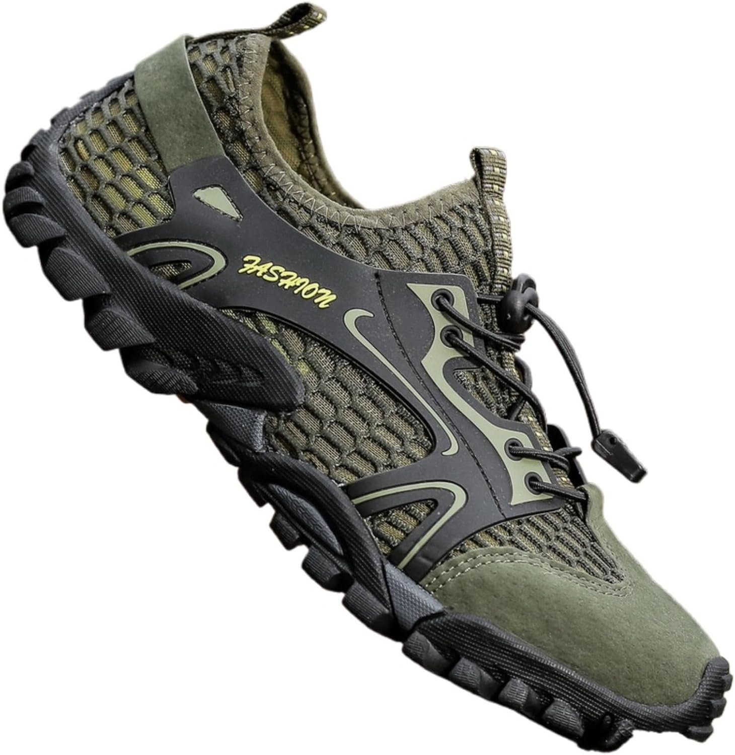 Мужские низкие туристические кроссовки с высокой и толстой подошвой, дышащие сетчатые кроссовки для трейл-раннинга, с противоскользящей резиновой подошвой для походов на открытом воздухе и прогулок по воде Azttoztto, зеленый
Мужские низкие туристические кроссовки с высокой и толстой подошвой, дышащие сетчатые кроссовки для трейл-раннинга, с противоскользящей резиновой подошвой для походов на открытом воздухе и прогулок по воде Azttoztto, зеленый