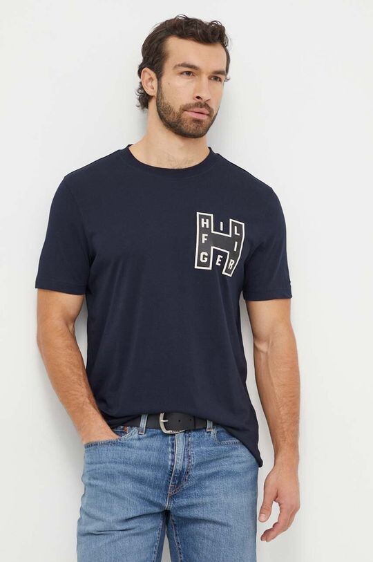 Хлопковая футболка Tommy Hilfiger, темно-синий
Хлопковая футболка Tommy Hilfiger, темно-синий