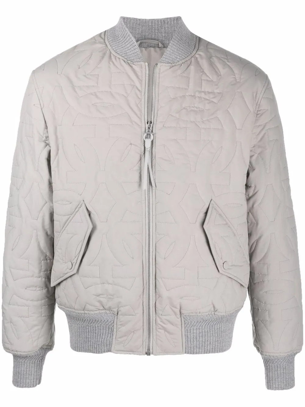 Бомбер с логотипом Gancini Ferragamo, серый
Бомбер с логотипом Gancini Ferragamo, серый