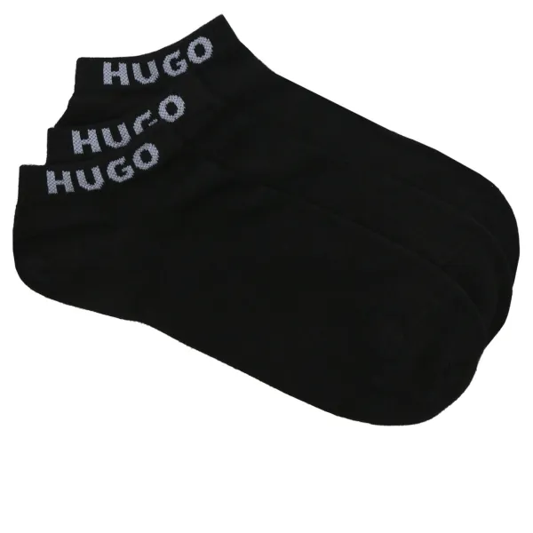 Комплект из 3 носков по 3 шт. в стиле uni cc Hugo, черный 
Комплект из 3 носков по 3 шт. в стиле uni cc Hugo, черный