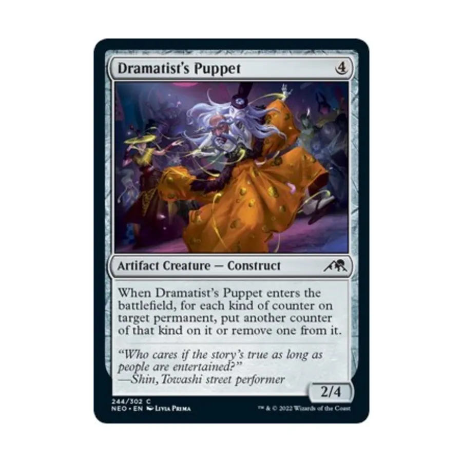 CCG Марионетка драматурга (С), MTG - Kamigawa : Neon Dynasty
CCG Марионетка драматурга (С), MTG - Kamigawa : Neon Dynasty