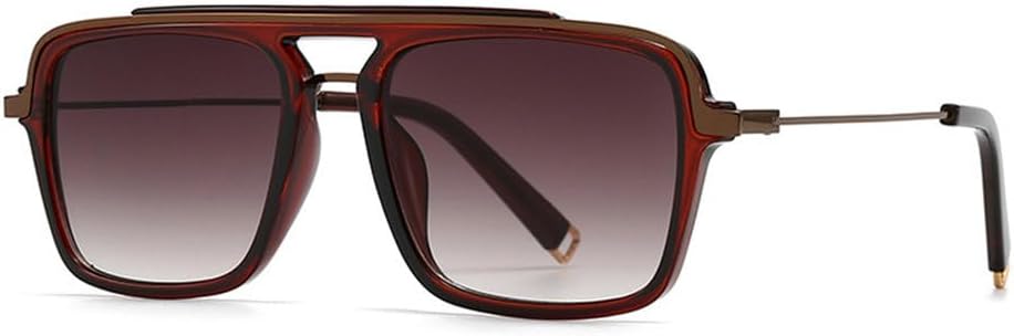 MUTYNE Ретро мужские солнцезащитные очки с двойной перемычкой UV400, модные женские солнцезащитные очки с градиентным переходом, полуметаллические солнцезащитные очки, Brown Tea Gradient
MUTYNE Ретро мужские солнцезащитные очки с двойной перемычкой UV400, модные женские солнцезащитные очки с градиентным переходом, полуметаллические солнцезащитные очки, Brown Tea Gradient