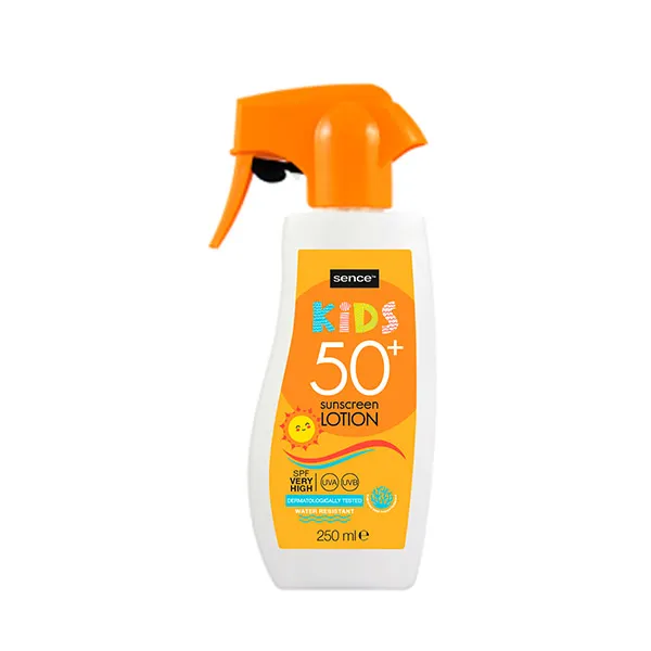 Детский солнцезащитный спрей Spf 50 Sunscreen Lotion Sence Beauty, 200 ml
Детский солнцезащитный спрей Spf 50 Sunscreen Lotion Sence Beauty, 200 ml
