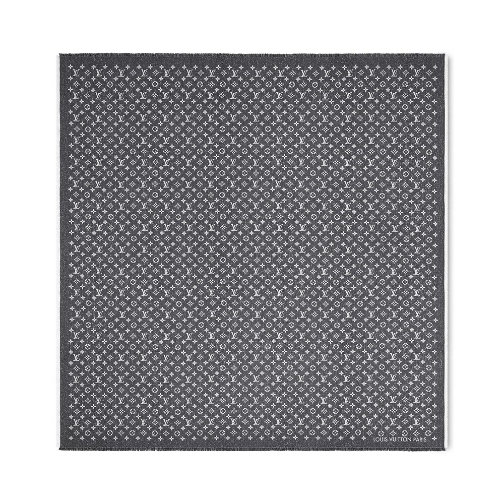 Жаккардовая джинсовая шаль с монограммой Louis Vuitton, серый
Жаккардовая джинсовая шаль с монограммой Louis Vuitton, серый