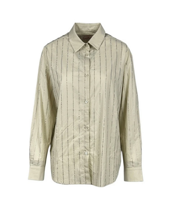 Полосатая рубашка Мередит, украшенная стразами Mc2 Saint Barth, бежевый
Полосатая рубашка Мередит, украшенная стразами Mc2 Saint Barth, бежевый