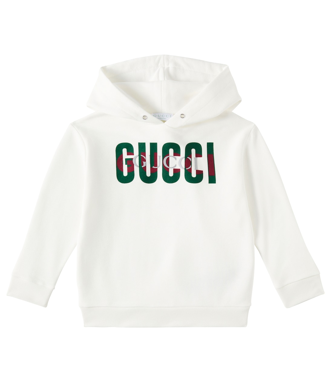 Хлопковый худи с логотипом Gucci Kids, New White/Mc
Хлопковый худи с логотипом Gucci Kids, New White/Mc