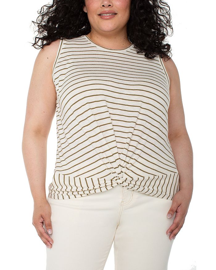 Безрукавка с круглым вырезом и скрученным передом Liverpool Los Angeles Plus, коричневый/бежевый
Безрукавка с круглым вырезом и скрученным передом Liverpool Los Angeles Plus, коричневый/бежевый