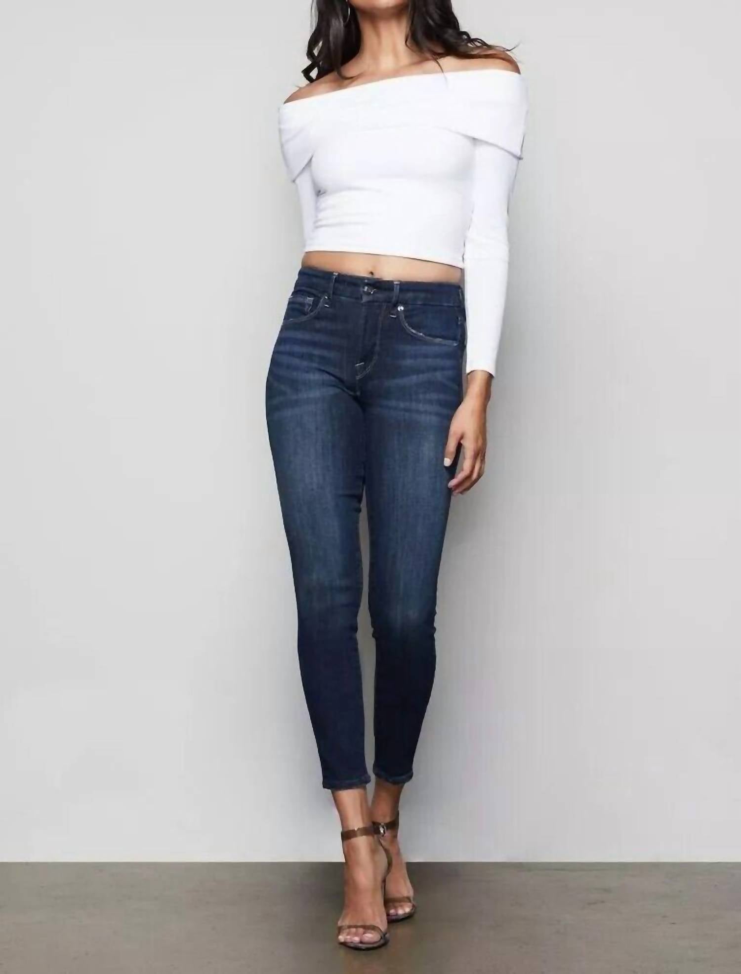 Джинсы Good Legs Crop Stretch Denim High Rise с высокой посадкой синего цвета GOOD AMERICAN
Джинсы Good Legs Crop Stretch Denim High Rise с высокой посадкой синего цвета GOOD AMERICAN