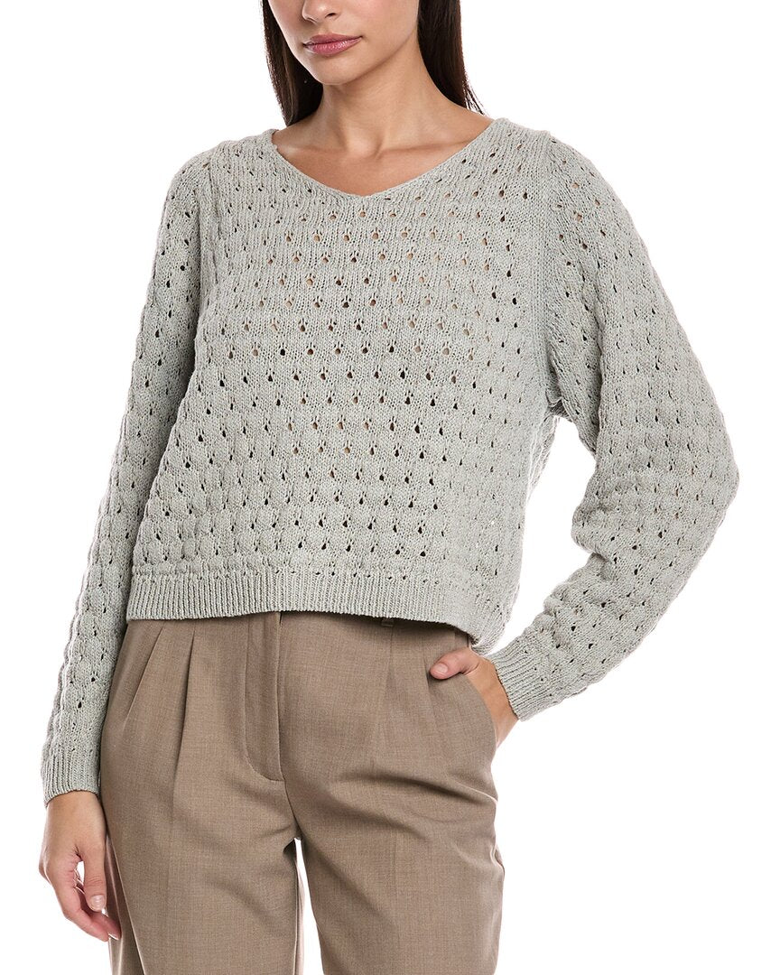 Lafayette 148 New York Трикотажный свитер с фактурой, серый
Lafayette 148 New York Трикотажный свитер с фактурой, серый