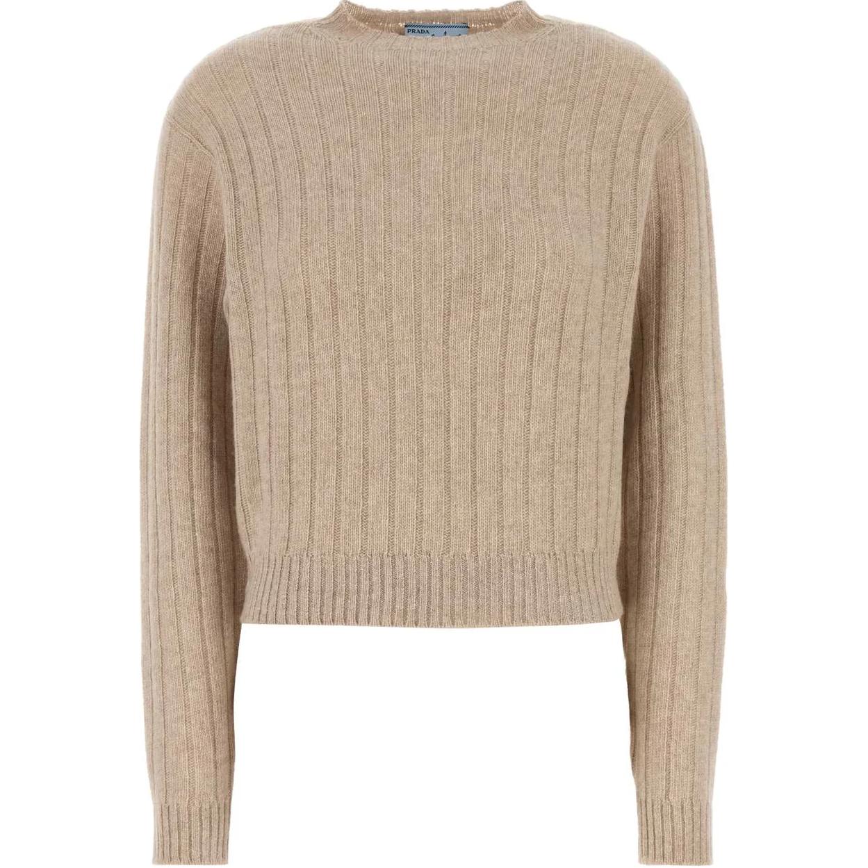 Свитер вязаный с круглым вырезом PRADA, коричневый
Свитер вязаный с круглым вырезом PRADA, коричневый