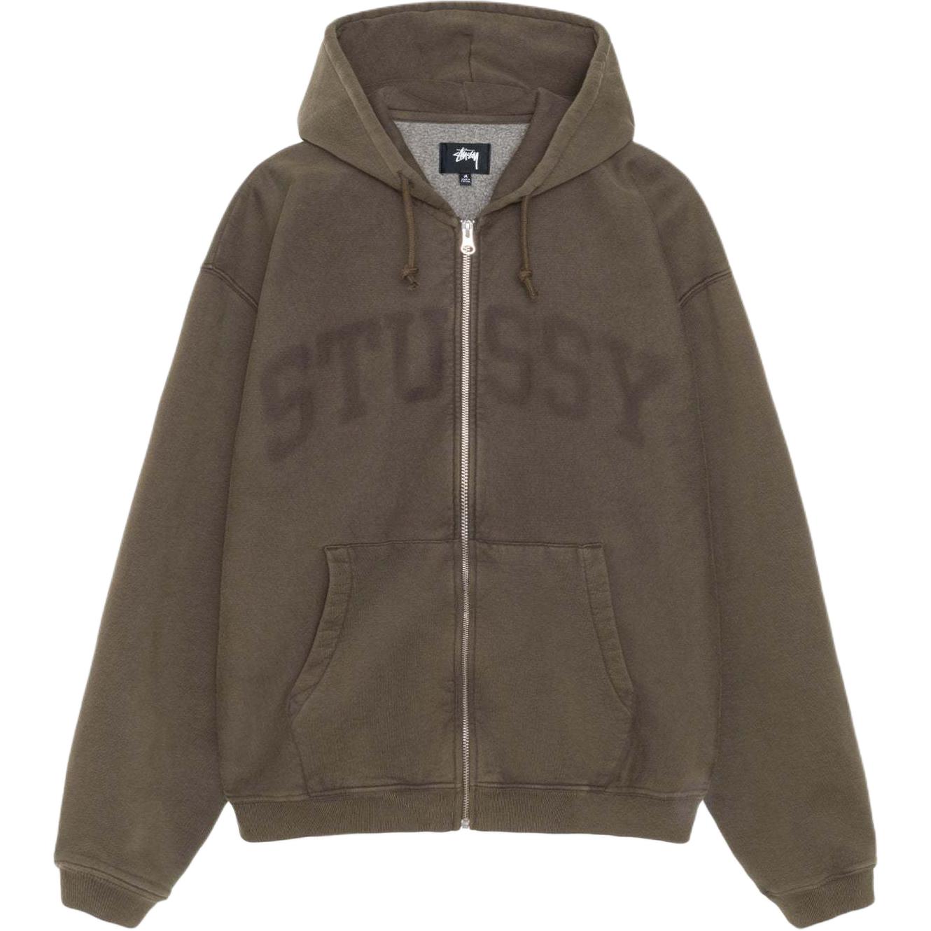 Худи с молнией и принтом Faded Stussy, оливковый
Худи с молнией и принтом Faded Stussy, оливковый