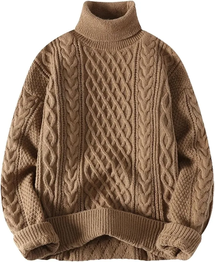 Мужской свитер-водолазка с рельефным узором Fnfmrfmr
Мужской свитер-водолазка с рельефным узором Fnfmrfmr