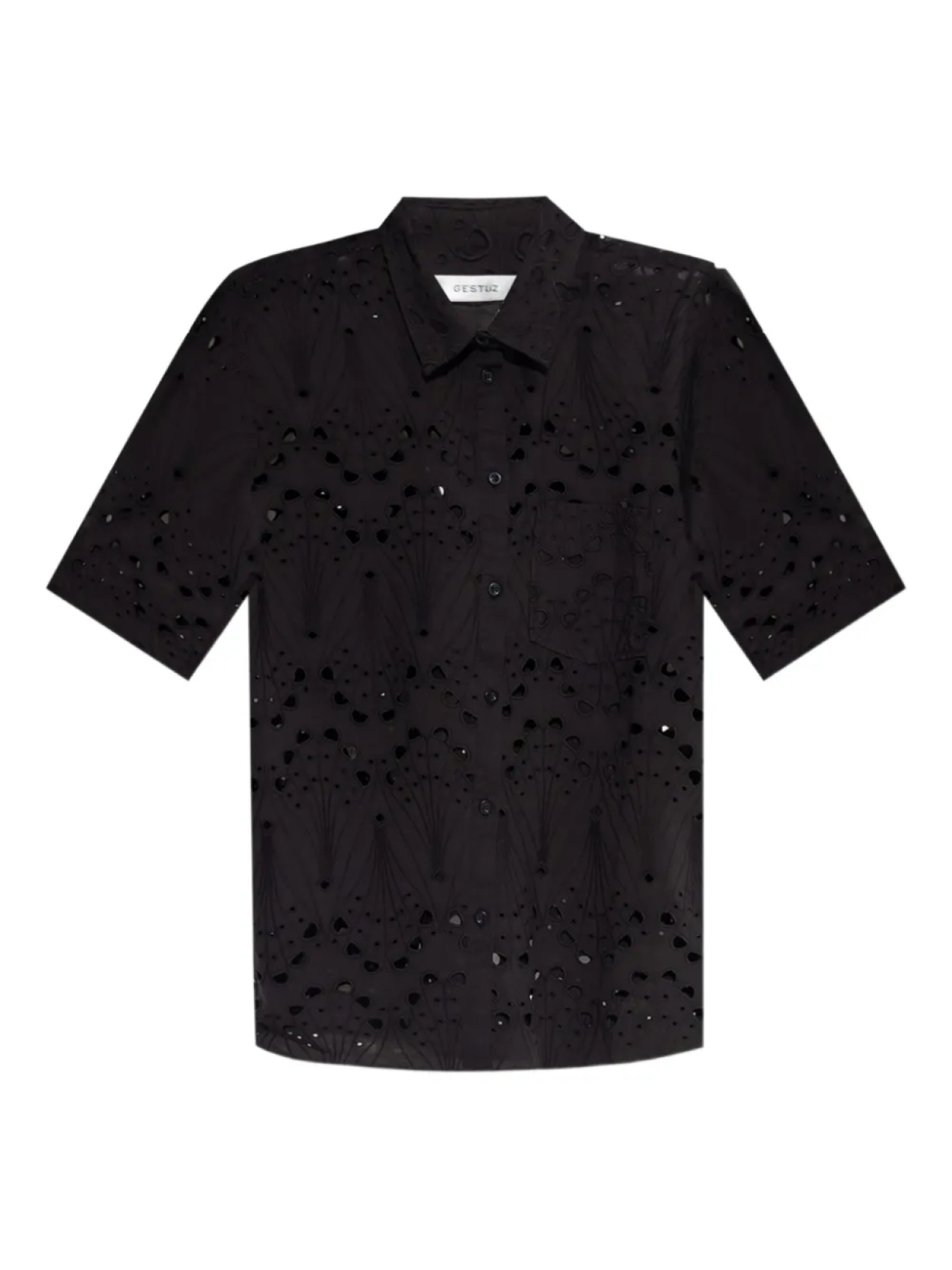 Хлопковая вышитая рубашка Gestuz, черный
Хлопковая вышитая рубашка Gestuz, черный