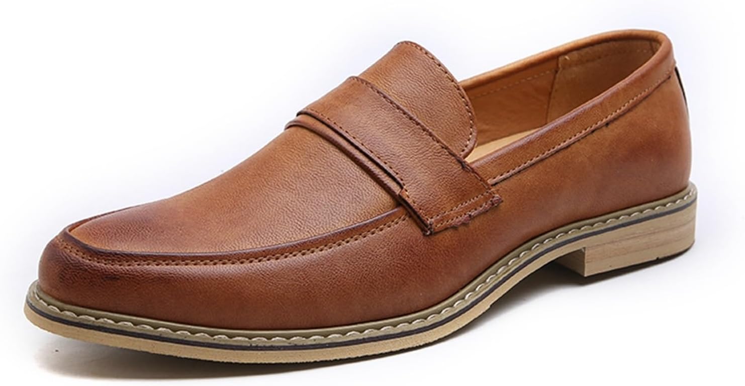 Мужские слипоны с отделкой под пенни, офисные классические туфли, формальные оксфорды, туфли с передним капом, повседневные деловые лоферы, обувь для прогулок на улице, дерби для мужчин Generic, коричневый
Мужские слипоны с отделкой под пенни, офисные классические туфли, формальные оксфорды, туфли с передним капом, повседневные деловые лоферы, обувь для прогулок на улице, дерби для мужчин Generic, коричневый