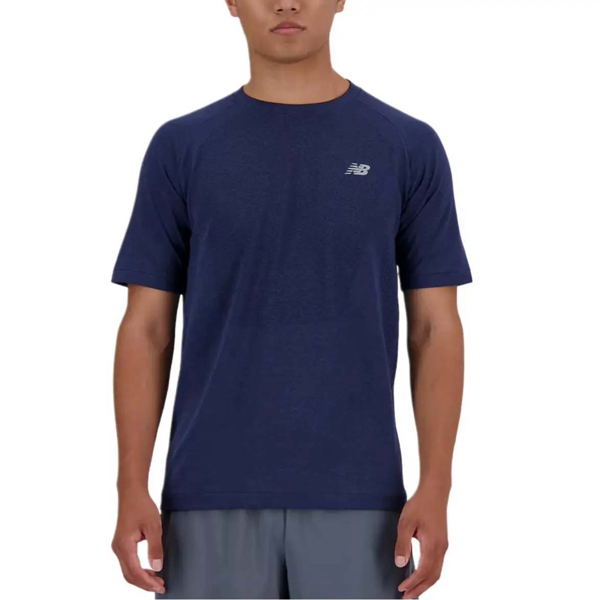 Футболка мужская синяя New Balance, синий 
Футболка мужская синяя New Balance, синий