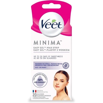 Восковые полоски Minima Easy-Gel для лица, Veet
Восковые полоски Minima Easy-Gel для лица, Veet