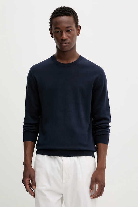 Хлопковый свитер Calvin Klein, темно-синий
Хлопковый свитер Calvin Klein, темно-синий