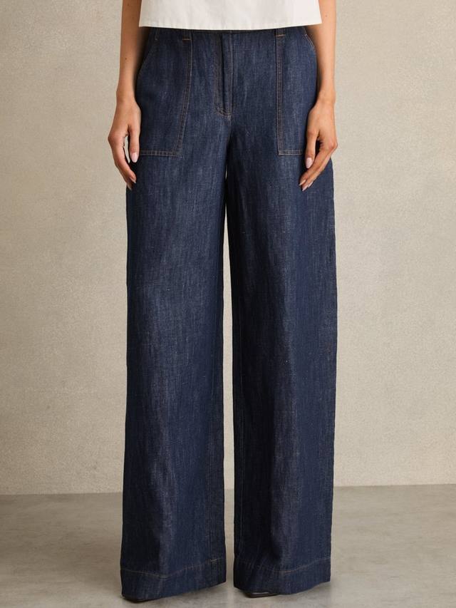 Широкие брюки Ashby Linen Rich Reiss, Indigo
Широкие брюки Ashby Linen Rich Reiss, Indigo