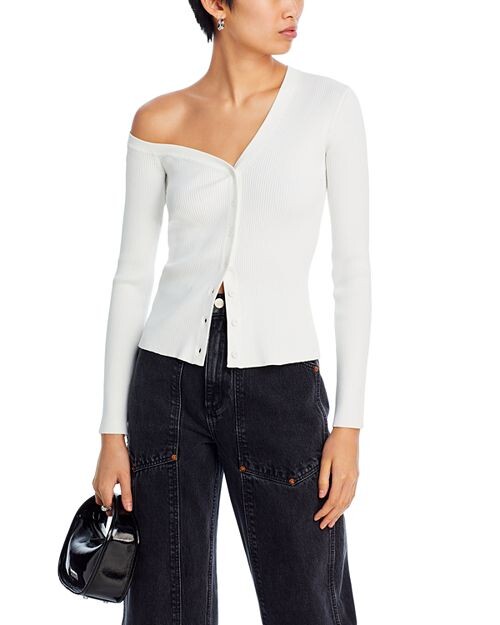 Кардиган в рубчик Craftsman на одно плечо STAUD, цвет Ivory/Cream
Кардиган в рубчик Craftsman на одно плечо STAUD, цвет Ivory/Cream