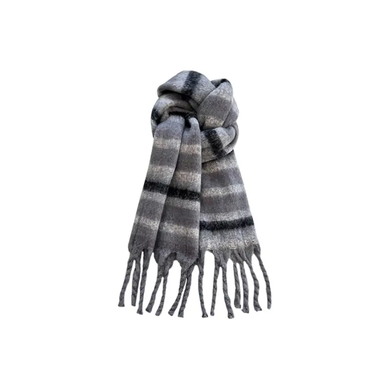 FREE RABBITⅡ Мохеровый вязаный шарф унисекс, Gray
FREE RABBITⅡ Мохеровый вязаный шарф унисекс, Gray