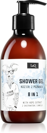 Освежающий гель для душа 8 в 1 LaQ Goat From Poznaň, wyciąg z szyszek chmielu 300 ml
Освежающий гель для душа 8 в 1 LaQ Goat From Poznaň, wyciąg z szyszek chmielu 300 ml