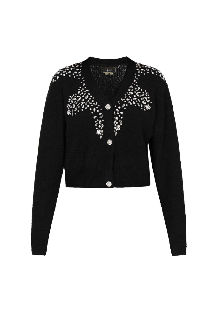 Вязаный кардиган faina Fashion Look, черный
Вязаный кардиган faina Fashion Look, черный