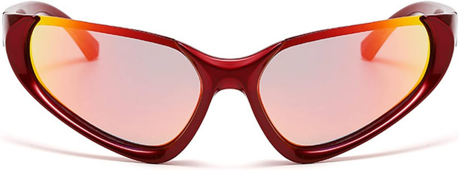 Солнцезащитные очки Y2K для женщин и мужчин, модные солнцезащитные очки-щитки с обтекаемой формой, спортивные очки для велоспорта, вождения, зеркальные солнцезащитные очки mincl, 2pcs-red&blue
Солнцезащитные очки Y2K для женщин и мужчин, модные солнцезащитные очки-щитки с обтекаемой формой, спортивные очки для велоспорта, вождения, зеркальные солнцезащитные очки mincl, 2pcs-red&blue