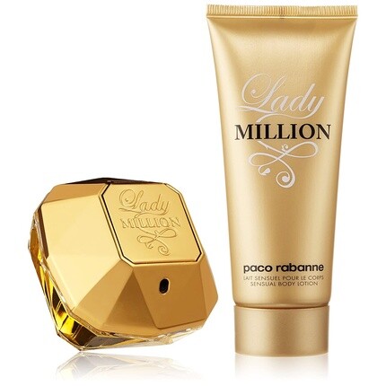 Paco Rabanne Lady Million Gift Set 80ml EDP and 100ml Sensual Body Lotion, Коричневый, Paco Rabanne Lady Million Gift Set 80ml EDP and 100ml Sensual Body Lotion
Paco Rabanne Lady Million Gift Set 80ml EDP and 100ml Sensual Body Lotion, Коричневый, Paco Rabanne Lady Million Gift Set 80ml EDP and 100ml Sensual Body Lotion