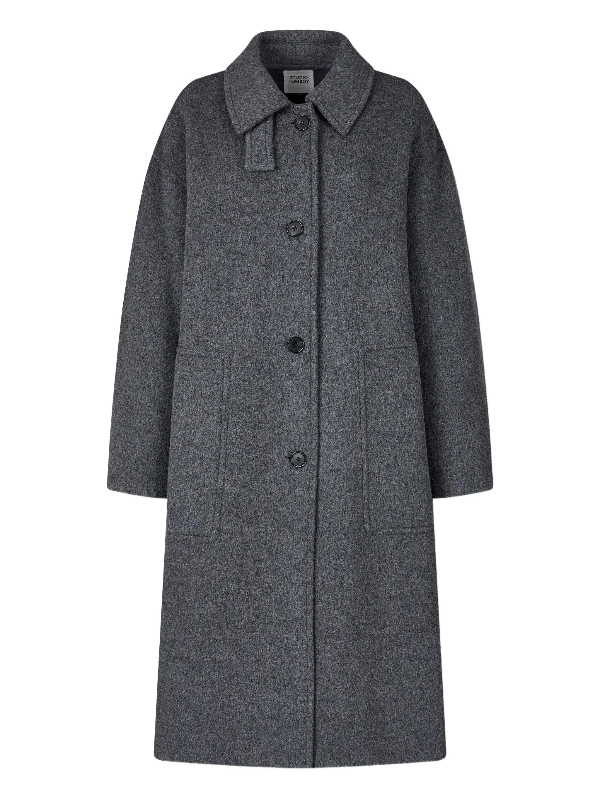 Меланжевое пальто Tomboy, серый
Меланжевое пальто Tomboy, серый