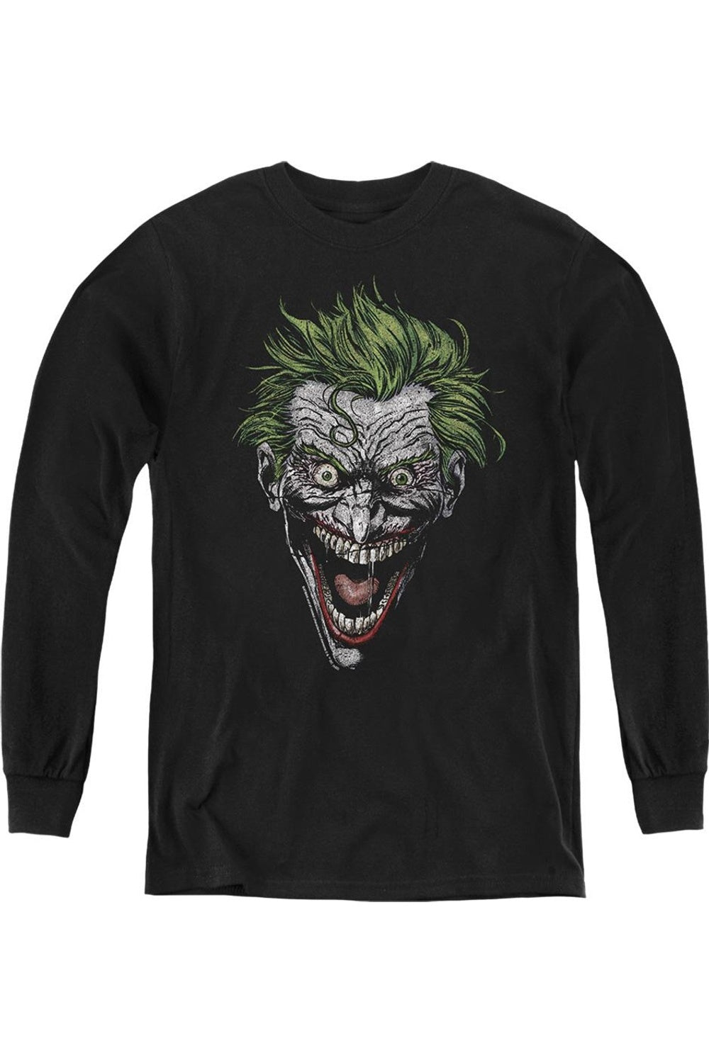 Батмен Джокер молодежный худи с длинным рукавом Gildan, черный
Батмен Джокер молодежный худи с длинным рукавом Gildan, черный