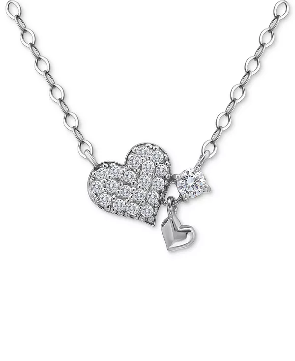 Ожерелье с подвеской в форме сердца из кубического циркония (3/8 карата) из стерлингового серебра с 18-каратным золотом, длина 16 дюймов + удлинитель 2 дюйма, эксклюзивно в Macy's Giani Bernini, silver
Ожерелье с подвеской в форме сердца из кубического циркония (3/8 карата) из стерлингового серебра с 18-каратным золотом, длина 16 дюймов + удлинитель 2 дюйма, эксклюзивно в Macy's Giani Bernini, silver