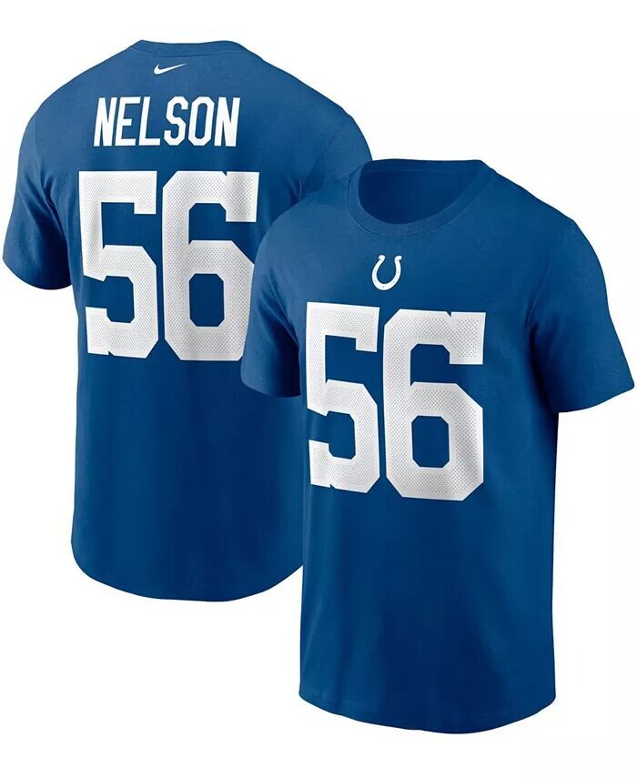 Мужская футболка с именем и номером Quenton Nelson Royal Indianapolis Colts Nike
Мужская футболка с именем и номером Quenton Nelson Royal Indianapolis Colts Nike