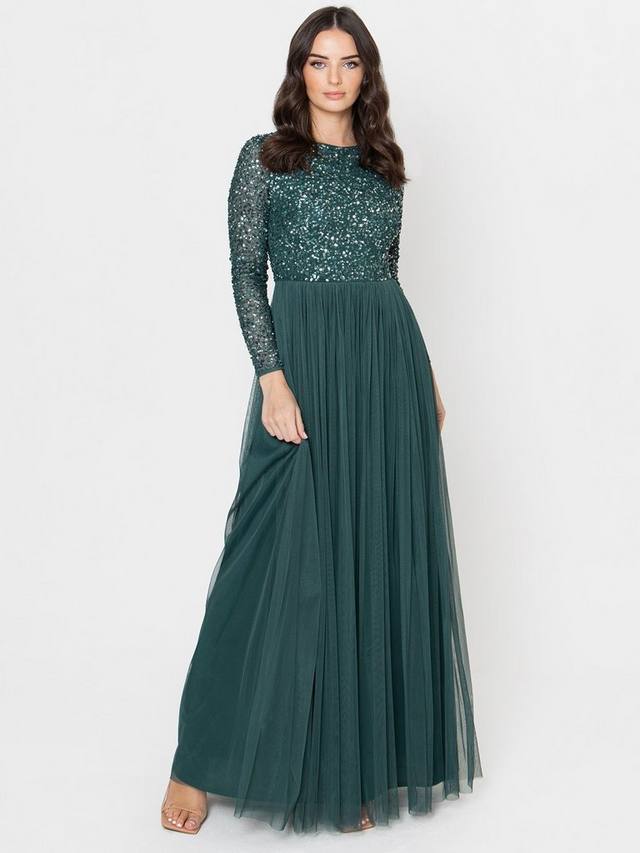 Украшенное блестками макси-платье Maya Deluxe, цвет Emerald
Украшенное блестками макси-платье Maya Deluxe, цвет Emerald