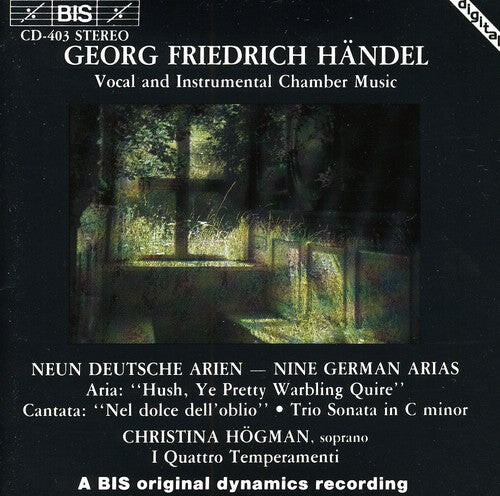 CD диск Handel / Hogman / Pehrsson: 9 German Arias / Nel Dolce Dell'oblio 
CD диск Handel / Hogman / Pehrsson: 9 German Arias / Nel Dolce Dell'oblio