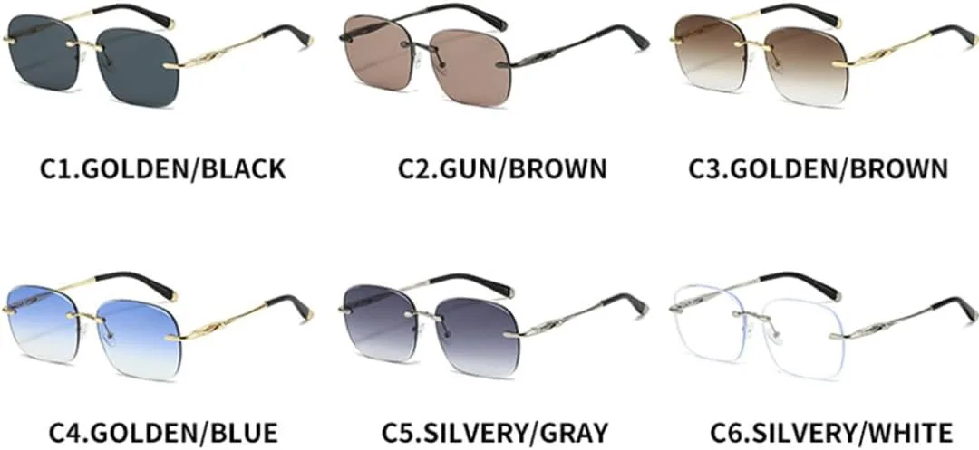 Ретро безрамочные солнцезащитные очки овальной формы с градиентным переходом для женщин и мужчин, класса люкс, защита от УФ-излучения UV400 TOIPASTN, Gun Brown
Ретро безрамочные солнцезащитные очки овальной формы с градиентным переходом для женщин и мужчин, класса люкс, защита от УФ-излучения UV400 TOIPASTN, Gun Brown