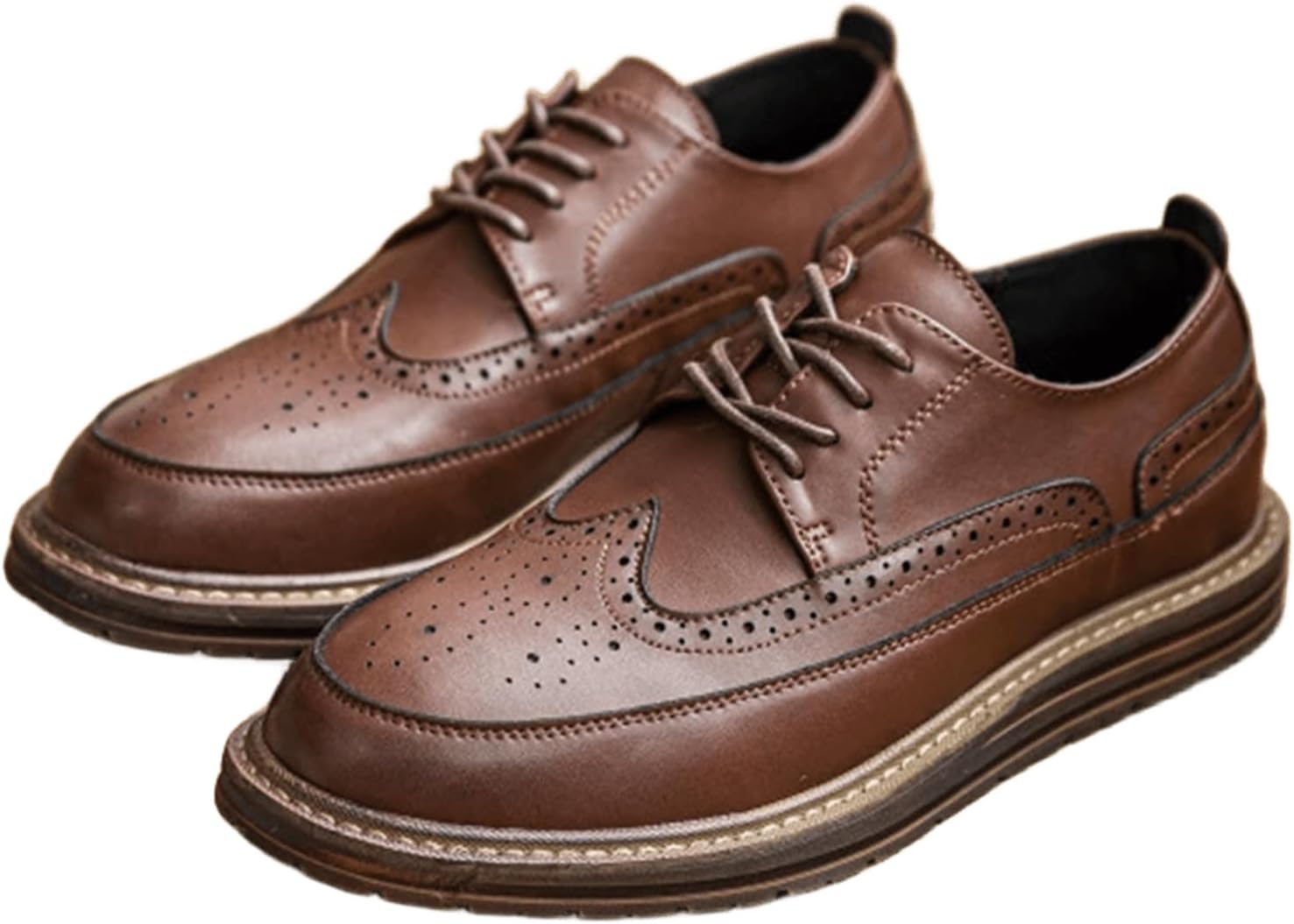 Мужские оксфорды из натуральной телячьей кожи с крыльями, шнуровкой, для делового и формального стиля, броги, классическая обувь Generic, коричневый
Мужские оксфорды из натуральной телячьей кожи с крыльями, шнуровкой, для делового и формального стиля, броги, классическая обувь Generic, коричневый