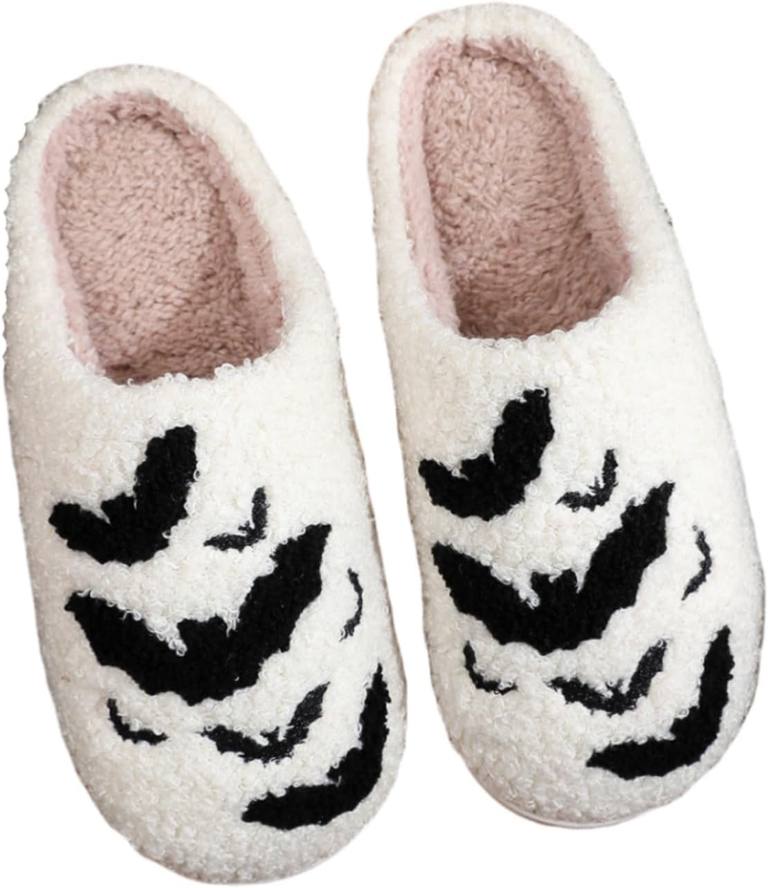 Тапочки ELIRAR на Хэллоуин с милым забавным лицом летучей мыши и призрака для женщин и мужчин, зимние, удобные для дома, белый
Тапочки ELIRAR на Хэллоуин с милым забавным лицом летучей мыши и призрака для женщин и мужчин, зимние, удобные для дома, белый