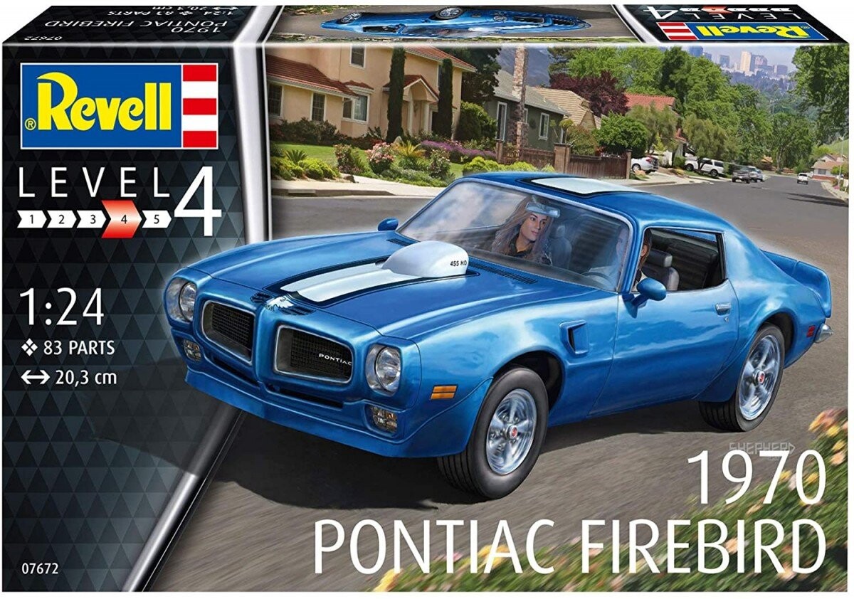Revell, Pontiac Firebird 1970, Модельный комплект, 12+
Revell, Pontiac Firebird 1970, Модельный комплект, 12+