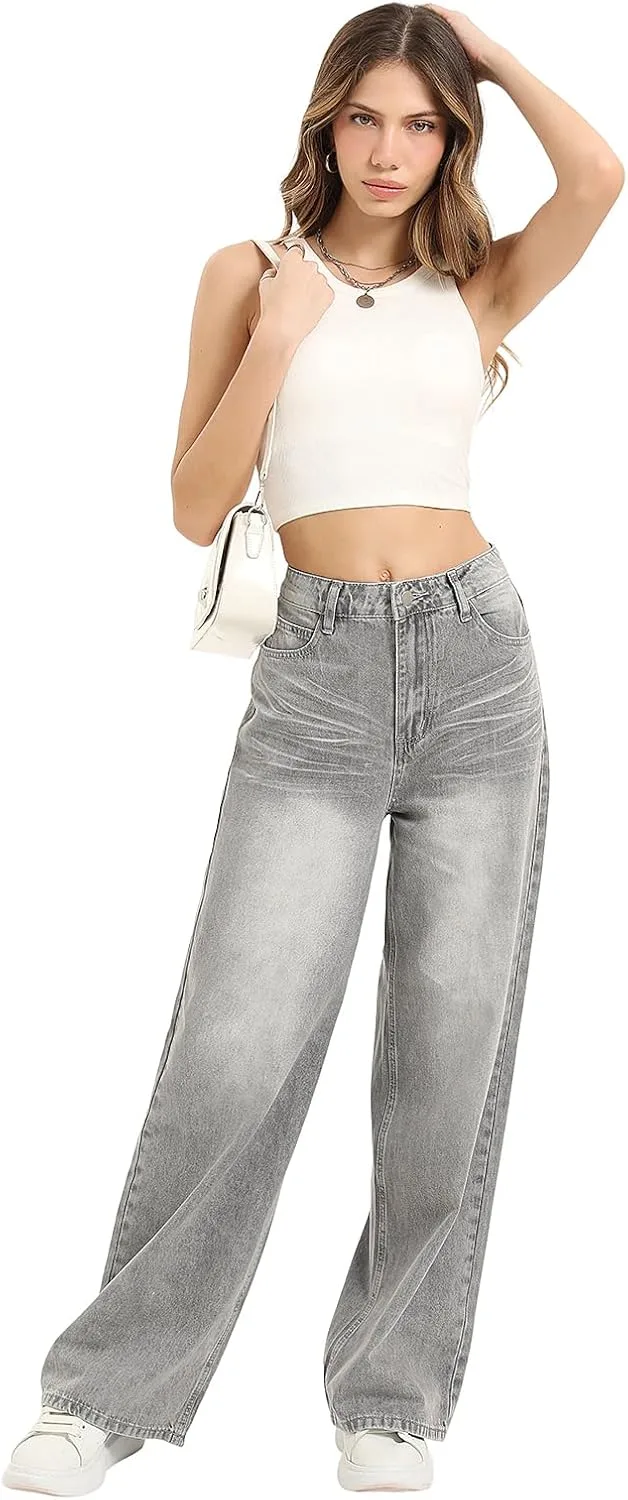 Женские джинсы High Waisted Wide Leg в стиле Y2K
Женские джинсы High Waisted Wide Leg в стиле Y2K