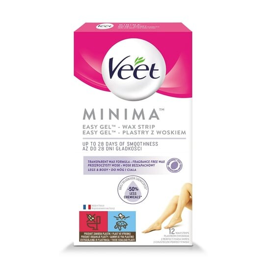Восковые полоски для чувствительной кожи, 12 полосок VEET MINIMA
Восковые полоски для чувствительной кожи, 12 полосок VEET MINIMA