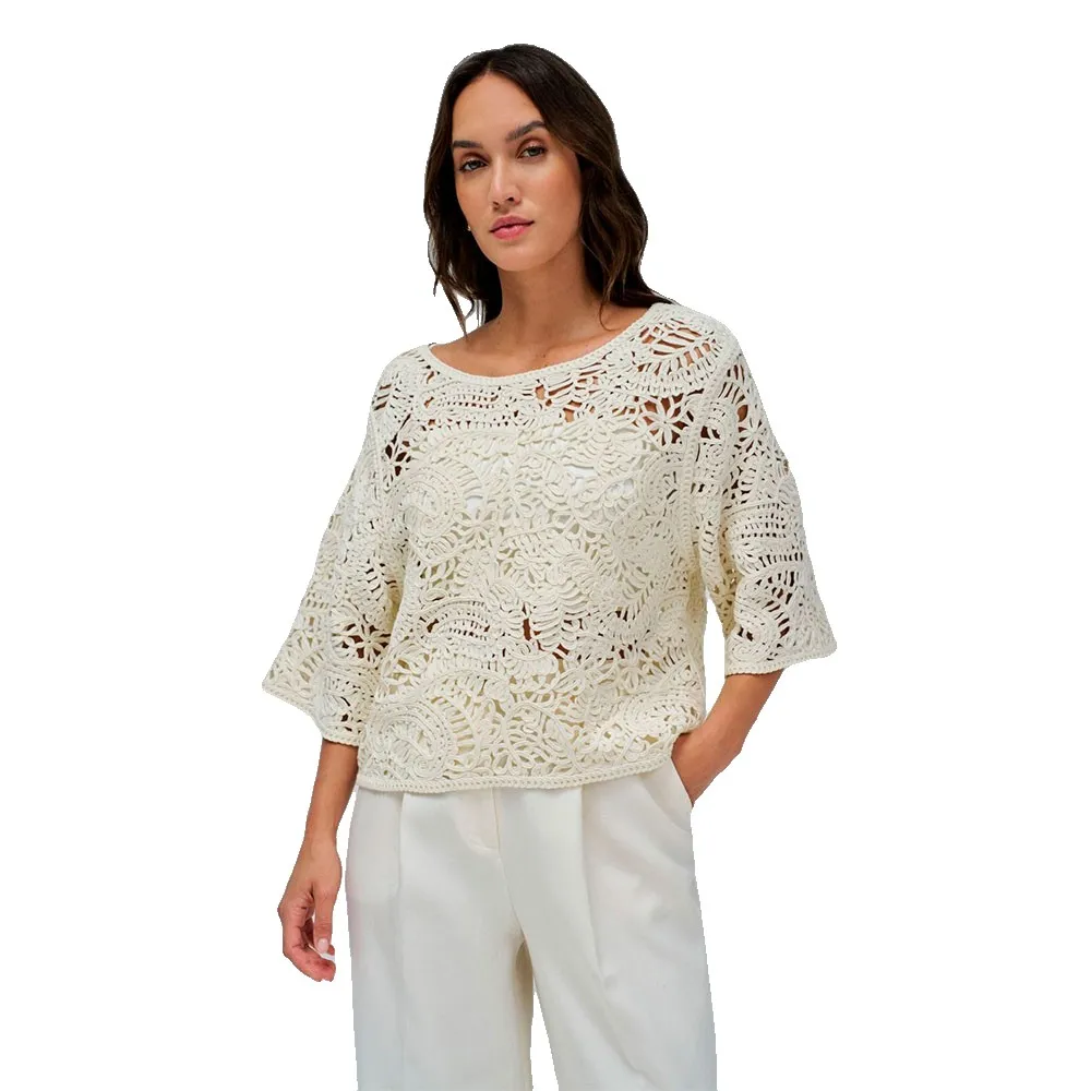 Свитер Salsa Jeans Crochet Loose Fit, бежевый 
Свитер Salsa Jeans Crochet Loose Fit, бежевый