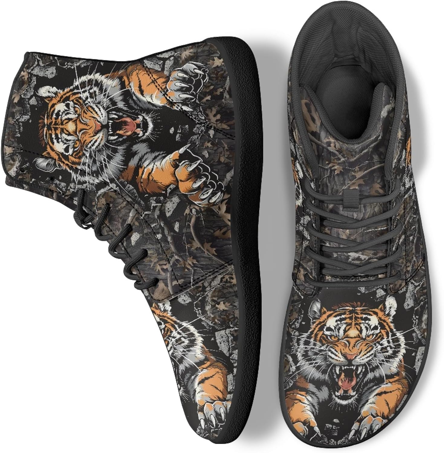 Кроссовки Novelty Print на высокой подошве для мужчин и женщин, повседневные обувь на шнуровке, босоножки Arleeorkee, Tiger Hunting Camo
Кроссовки Novelty Print на высокой подошве для мужчин и женщин, повседневные обувь на шнуровке, босоножки Arleeorkee, Tiger Hunting Camo