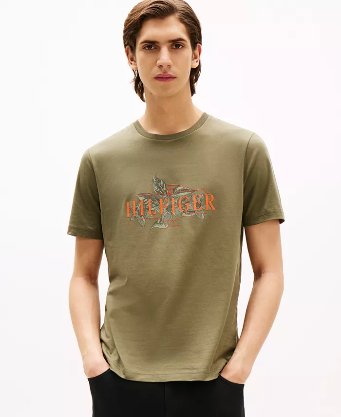 Мужская футболка с тропическим цветочным принтом Logo Tommy Hilfiger, зеленый
Мужская футболка с тропическим цветочным принтом Logo Tommy Hilfiger, зеленый